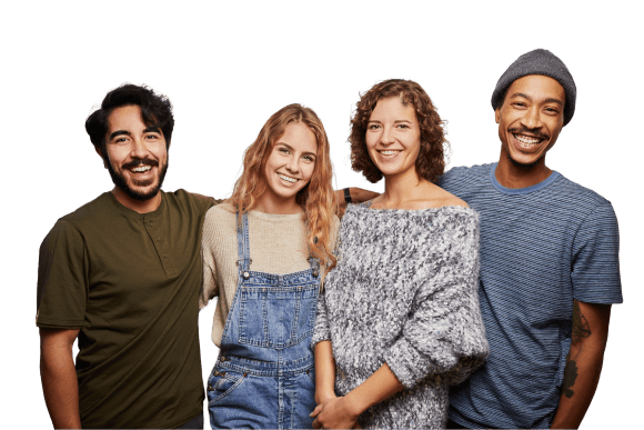 Student practicing interview